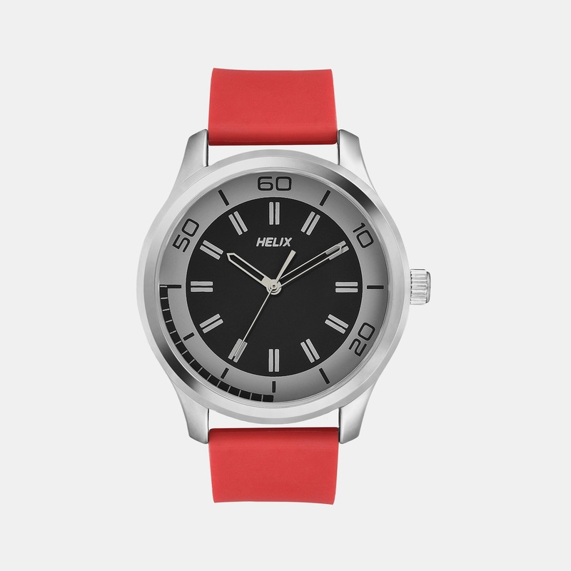 Men's Black Analog Silicone Watch TW043HG23