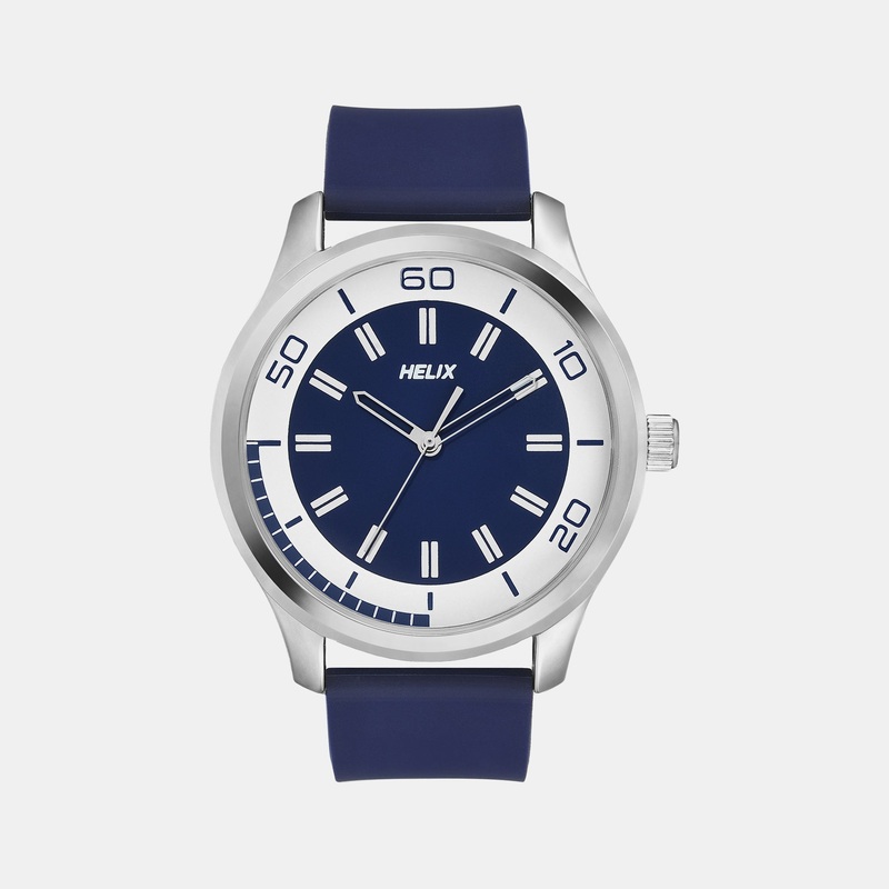 Men's Blue Analog Silicone Watch TW043HG22