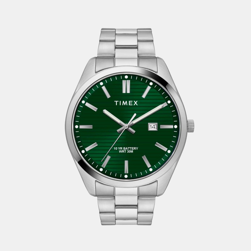 Men's E Class Green Dial Analog Stainless Steel Watch TWTG10409