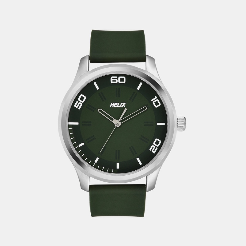 Men's Green Analog Silicone Watch TW043HG24