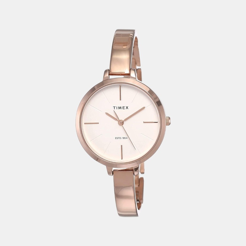 Women's Beige Analog Stainless Steel Watch TWEL12804