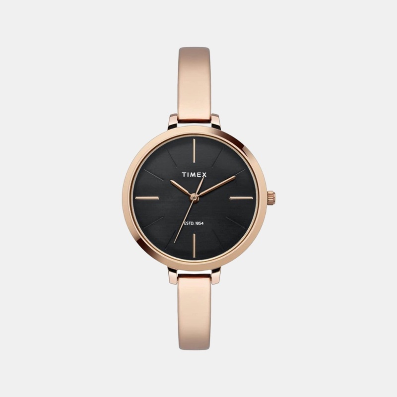 Women's Black Analog Stainless Steel Watch TWEL12805