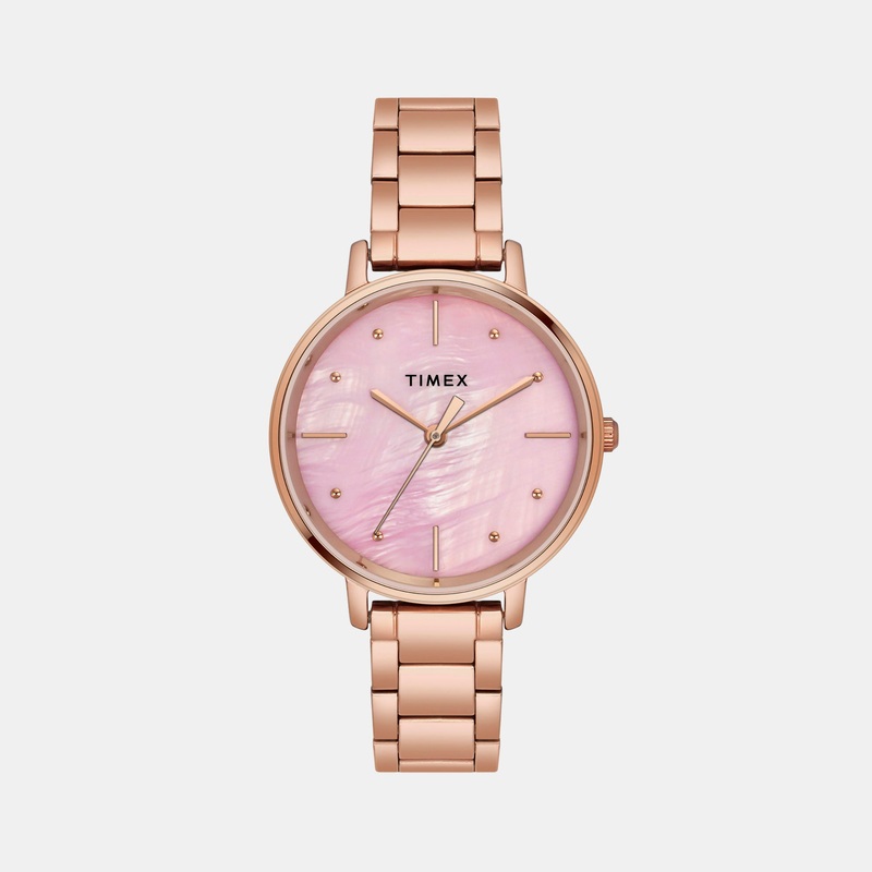 Women's Mother Of Pearl Analog Stainless Steel Watch TWEL15807