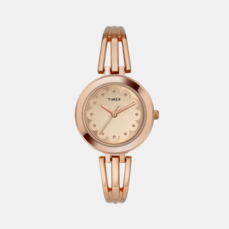 Women's Rose Gold Analog Stainless Steel Watch TWTL10312