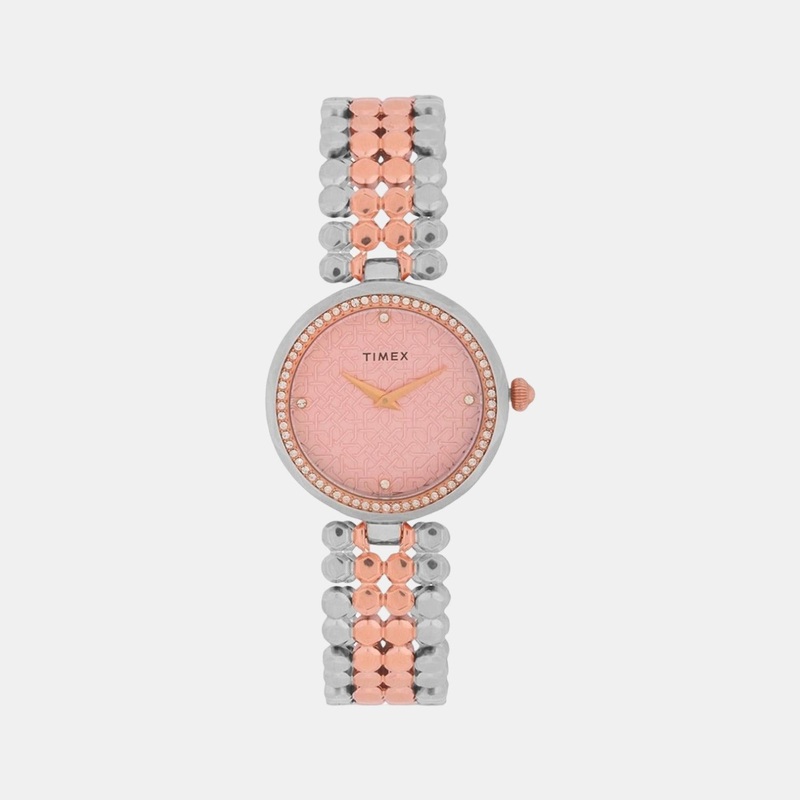 Fria Women Pink Analog Stainless Steel Watch TWEL13902