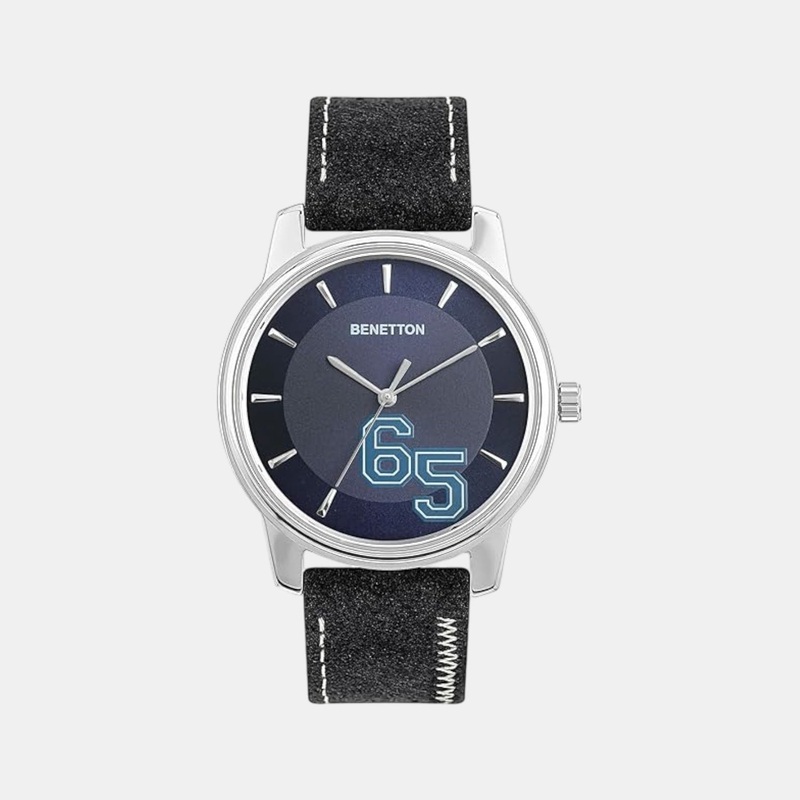 Men Quartz Blue Dial Analog Leather Watch UWUCG2001