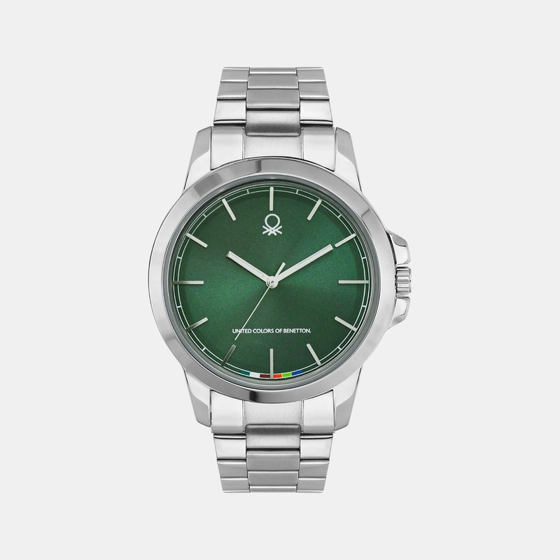 Men Quartz Green Dial Analog Stainless Steel Watch UWUCG2100