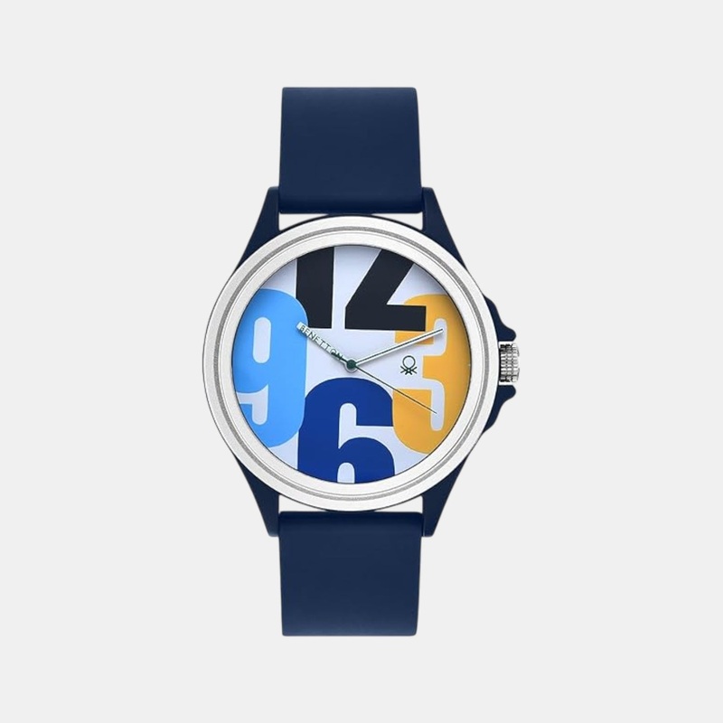 Men Quartz White Dial Analog Silicone Watch UWUCG0304