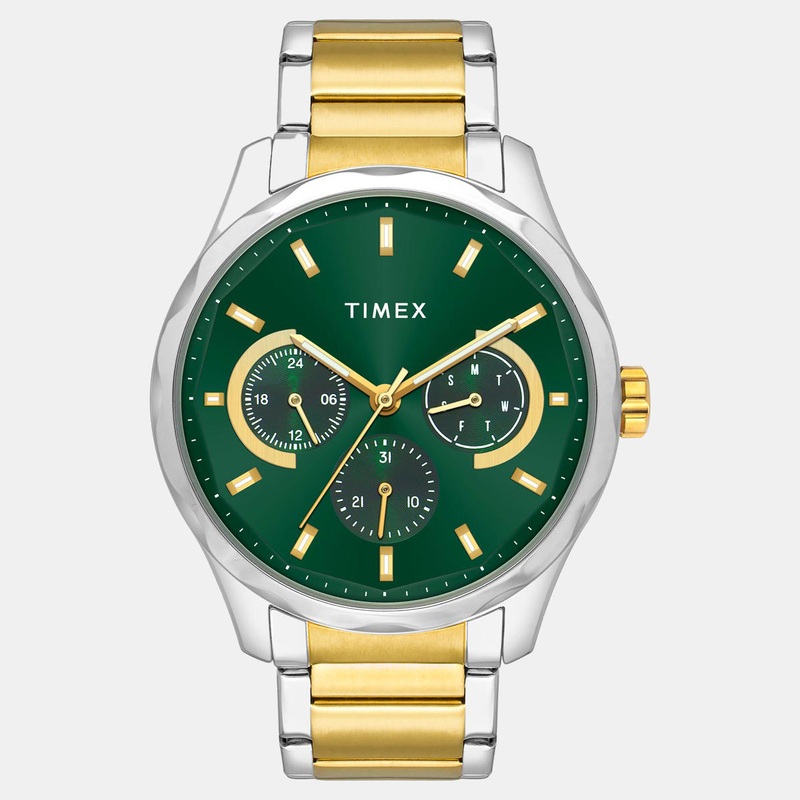 Men's Green Round Chronograph Stainless Steel Watch TW0TG7623-EX