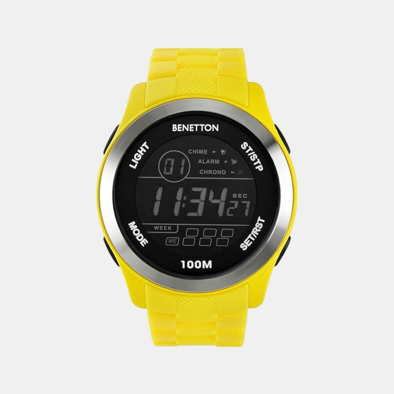 Unisex Quartz Black Dial Digital Silicone Watch UWUCG0501