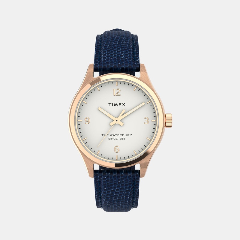 Waterbury Women White Analog Stainless Steel Watch TW2U97600UJ