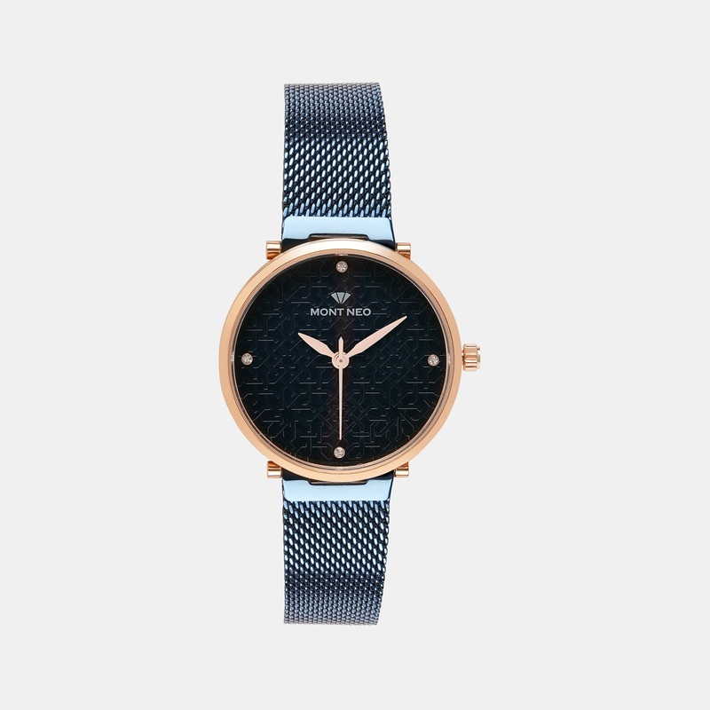 Women Blue Analog Stainless Steel Watch 9006T-B3305