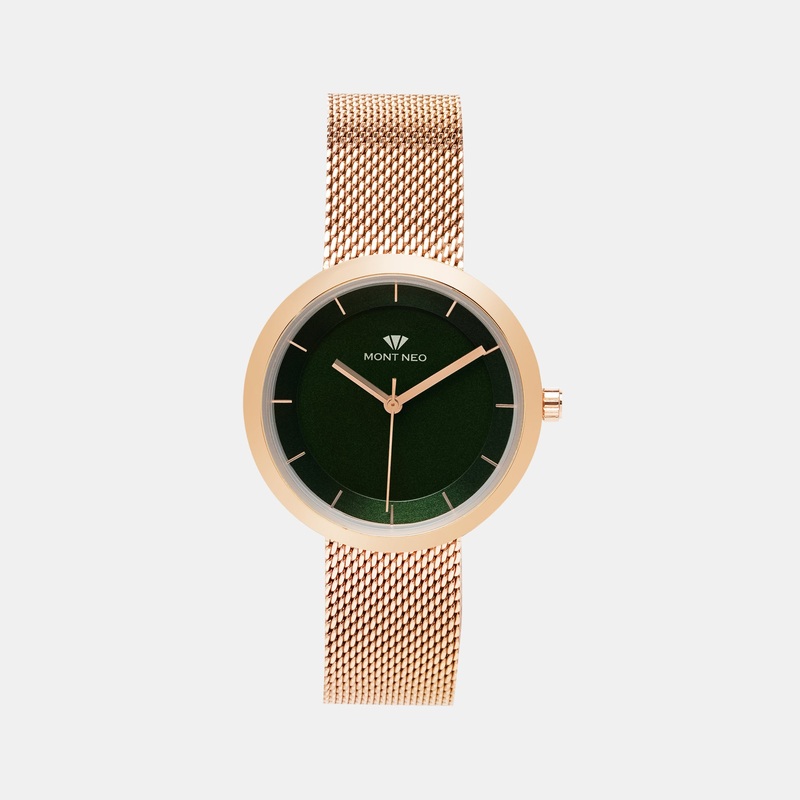 Women Green Analog Stainless Steel Watch 9002T-B3314