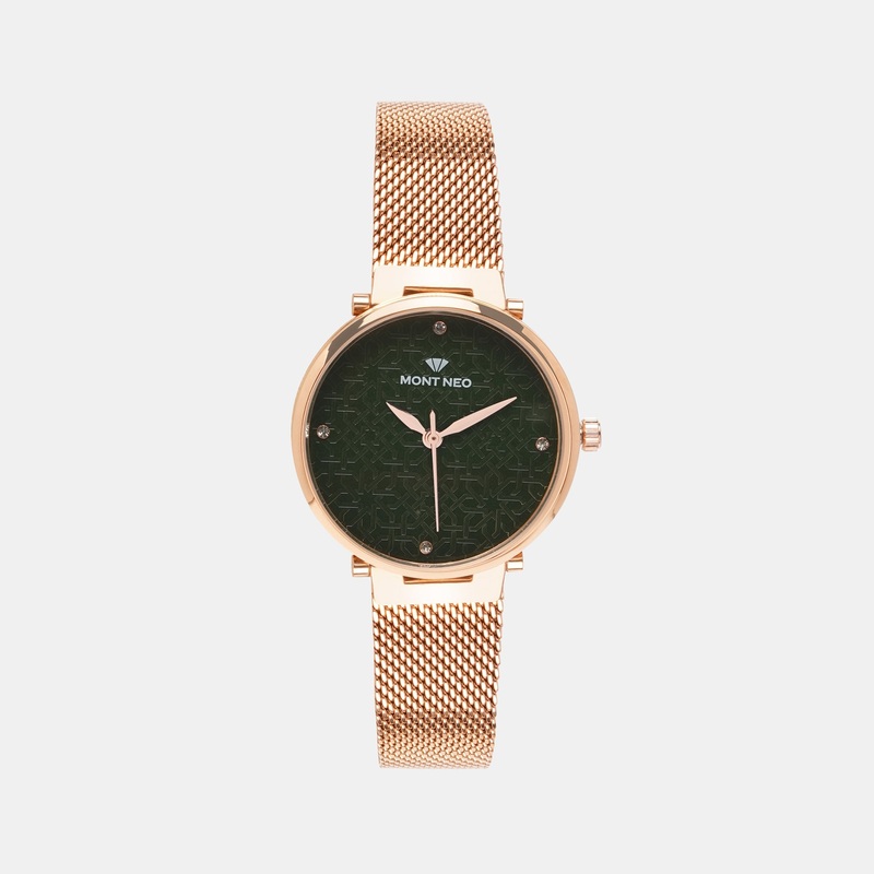 Women Green Analog Stainless Steel Watch 9006T-B3314