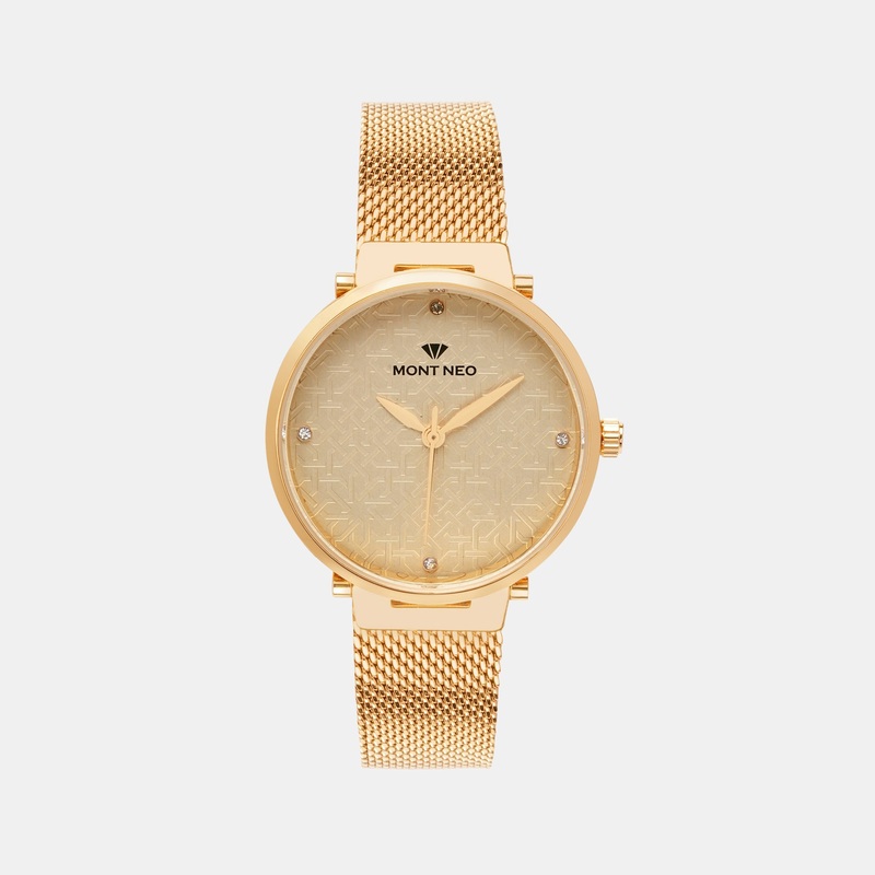 Women Ivory Analog Stainless Steel Watch 9006T-B2209