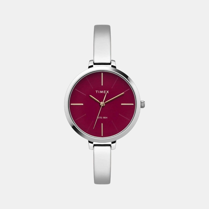 Women Red Analog Stainless Steel Watch TWEL12801