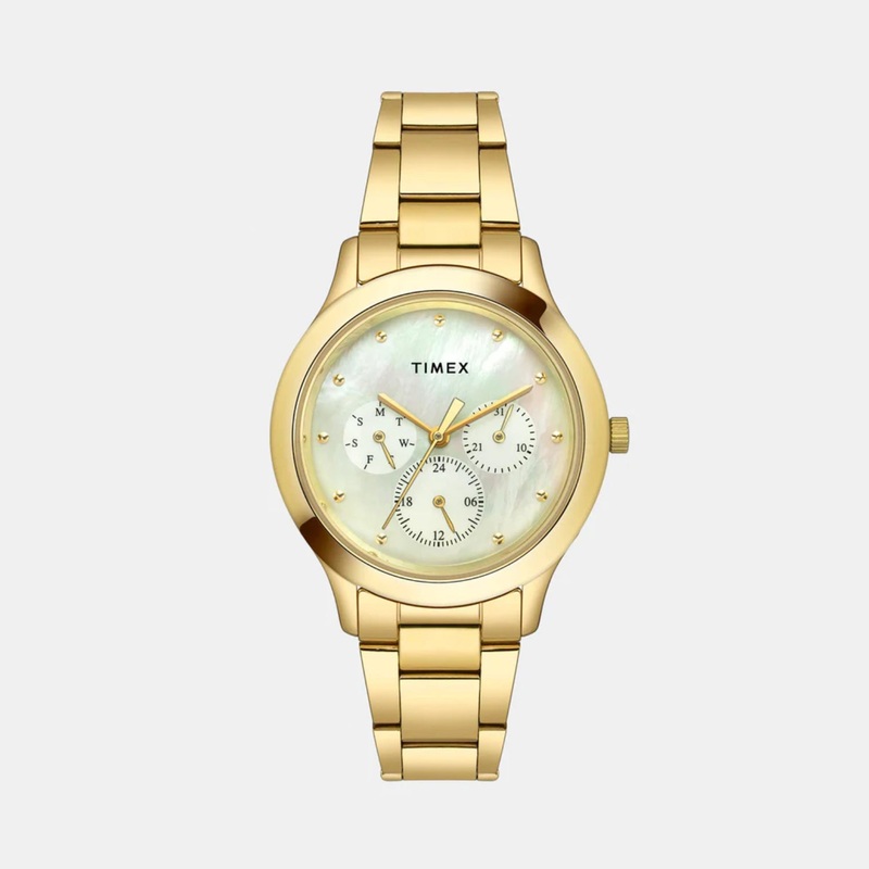 Women's Mother of Pearl Round Chronograph Stainless Steel Watch TW000Q818-EX
