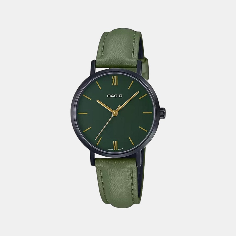 Enticer Women's Analog Leather Watch A2002 - LTP-VT02BL-3AUDF