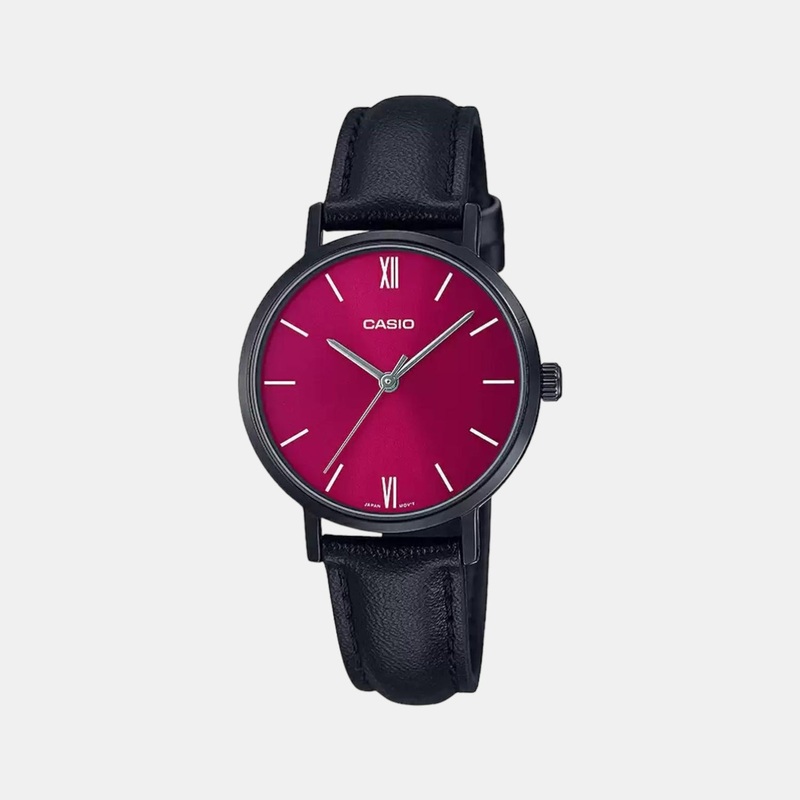 Enticer Women's Analog Leather Watch A2003 - LTP-VT02BL-4AUDF