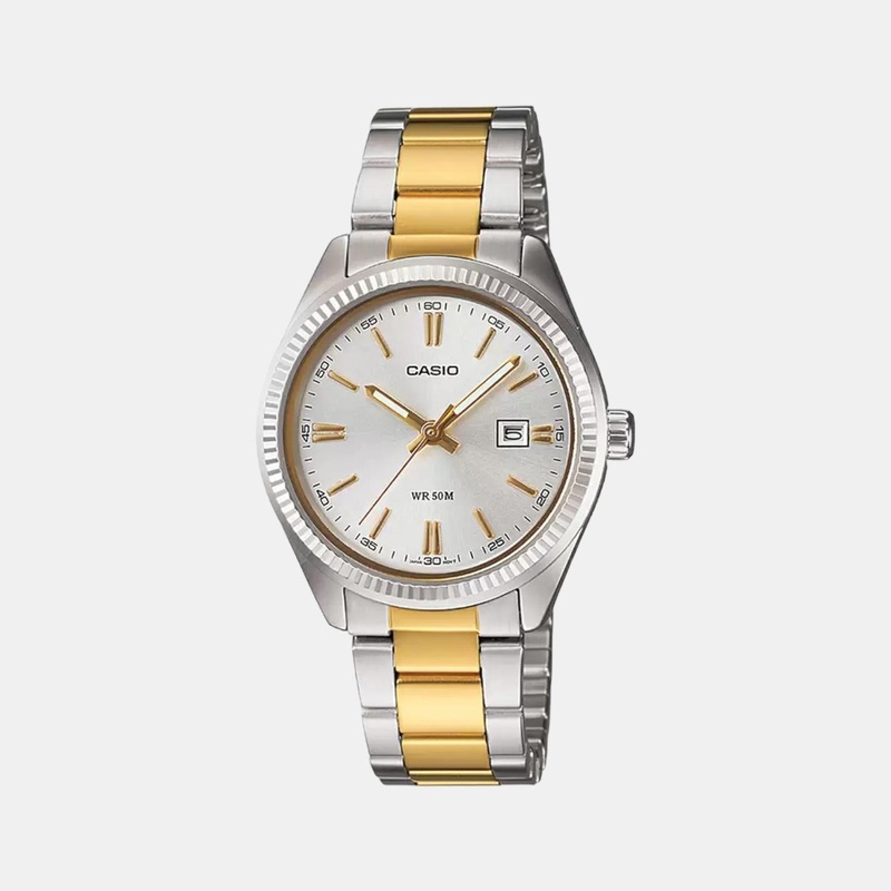 Enticer Women's Analog Stainless Steel Watch A478 - LTP-1302SG-7AVDF