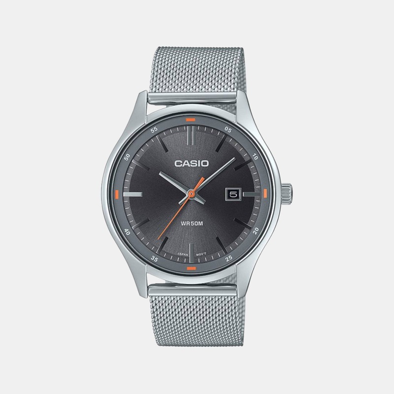 Men's Analog Stainless Steel Watch A2108 - MTP-E710M-8AVDF