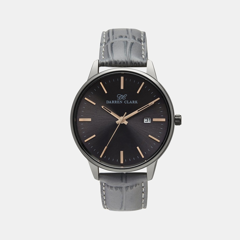 Men's Black Analog Brass Watch 1001L-L0404
