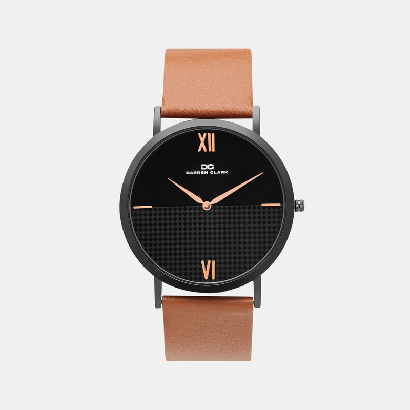 Men's Black Analog Brass Watch 1005R-L0404