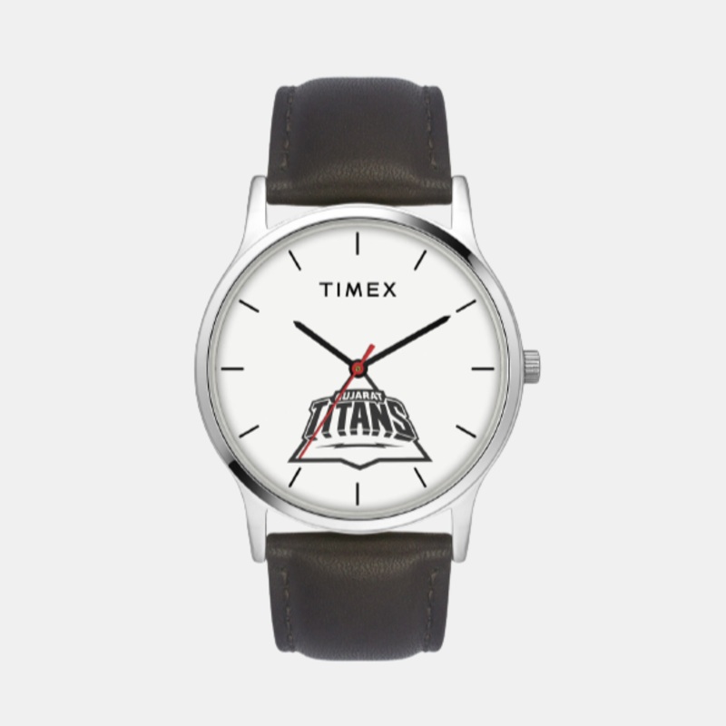 Men White Analog Leather Watch TW00ZR563
