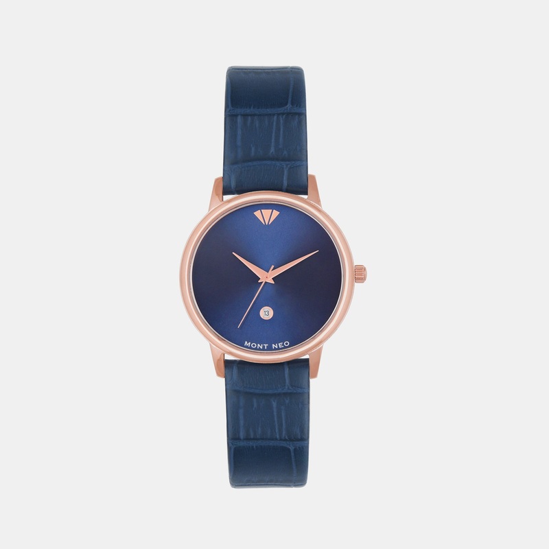 Women Blue Analog Leather Watch L1034E-L3305