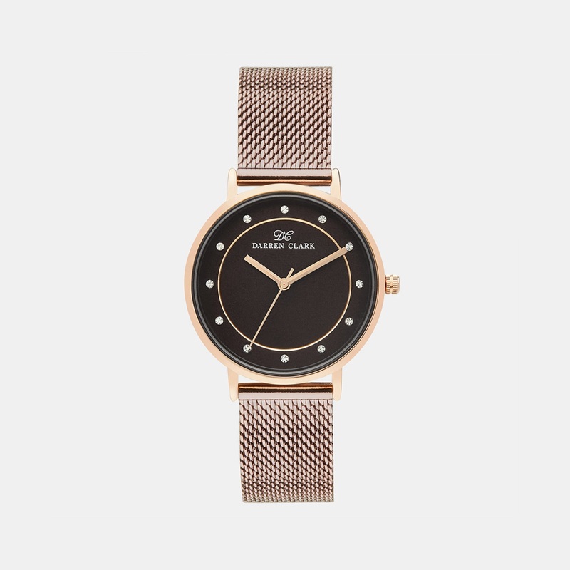Women's Rose Gold Analog Brass Watch 2005H-E0306