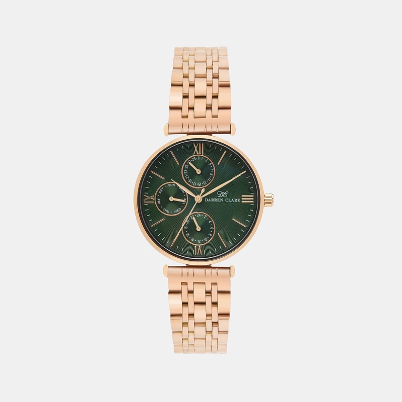 Women's Rose Gold Brass Watch Chronograph 2003C-M0314