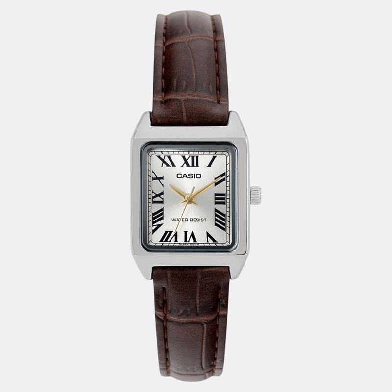 Enticer Ladies Women Quartz Gold Dial Analog Leather Watch LTP-V007L-9BUDF A2291