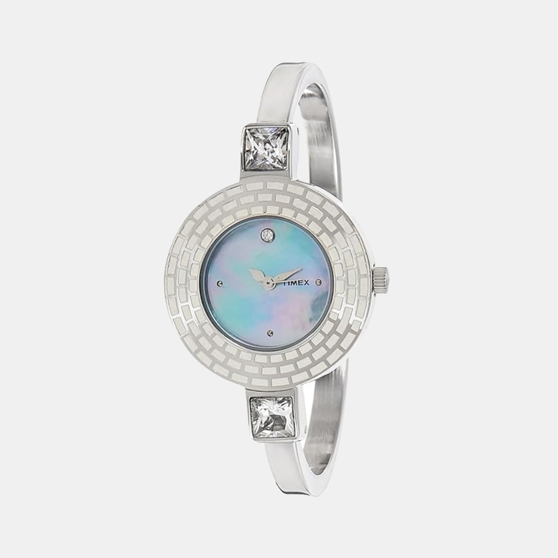 Women Quartz Mother of Pearl Dial Analog Stainless Steel Watch TI000N30300