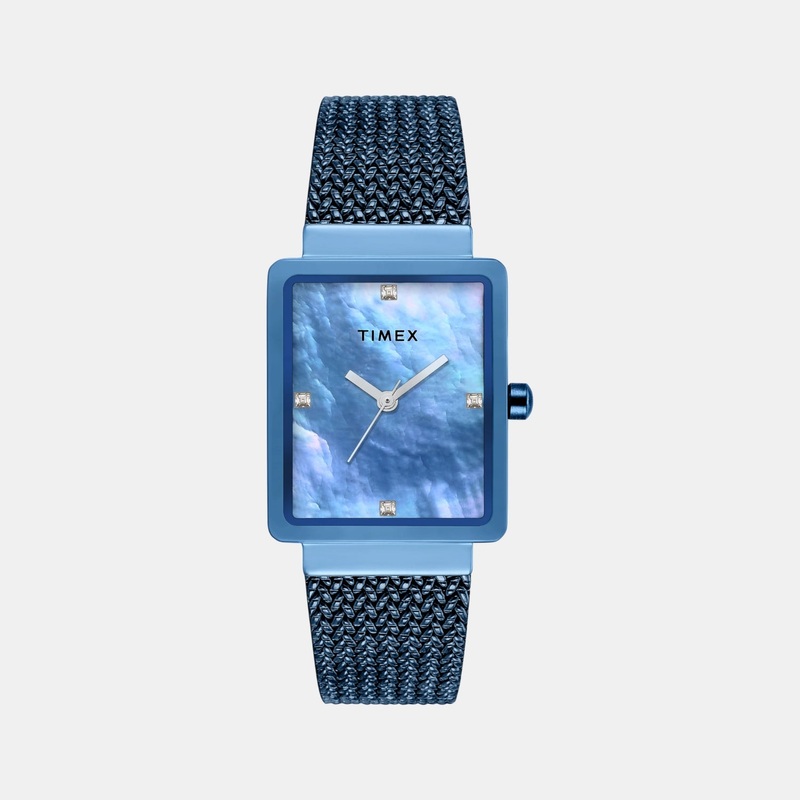 Women Quartz Mother of Pearl Dial Analog Stainless Steel Watch TWEL20705