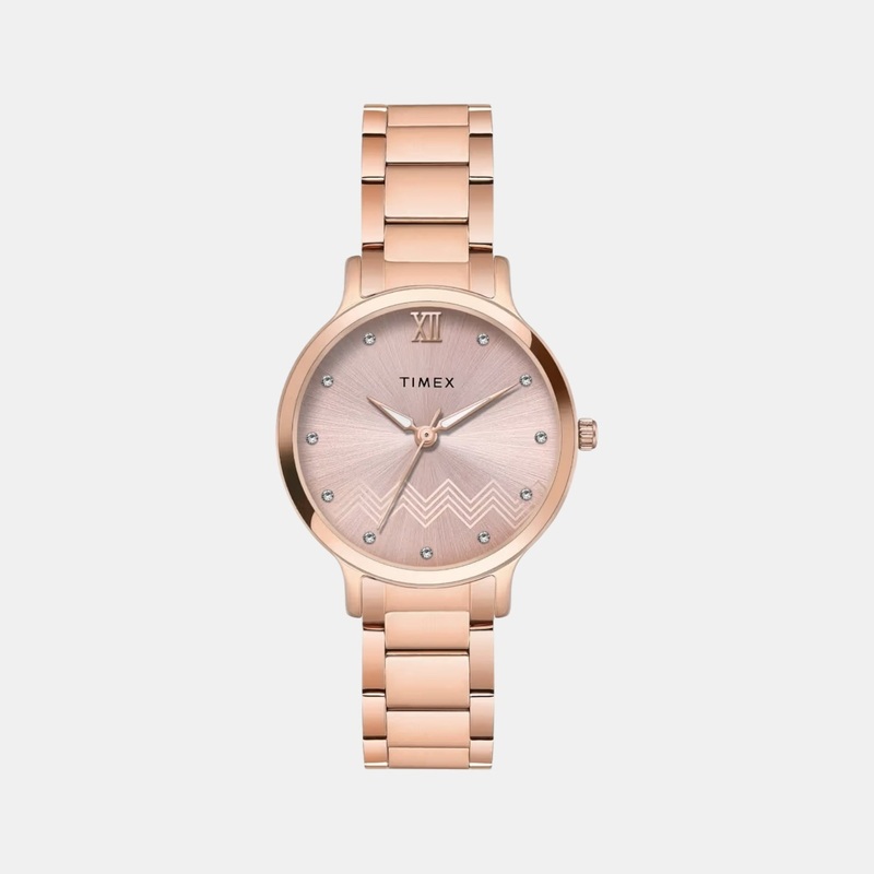 Women Quartz Rose Gold Dial Analog Stainless Steel Watch TWTL12311