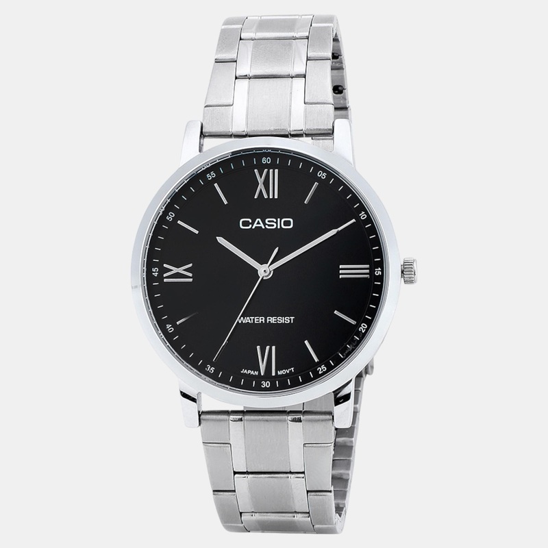 Enticer Men Quartz Black Dial Analog Stainless Steel Watch MTP-SN1D-1A A2152