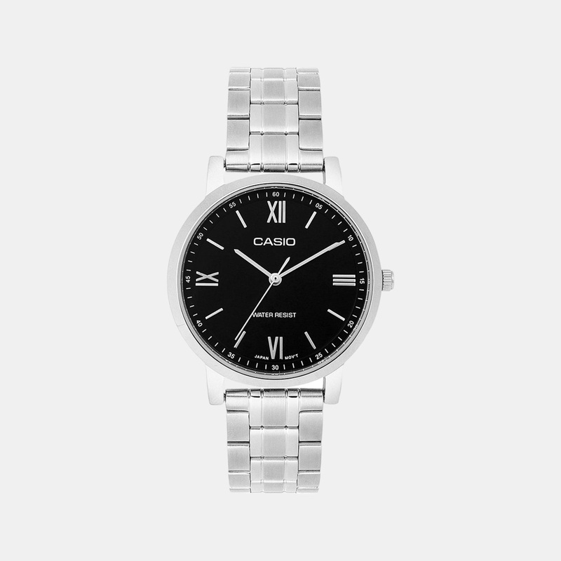 Enticer Women Quartz Black Dial Analog Stainless Steel Watch LTP-SN1D-1A A2153