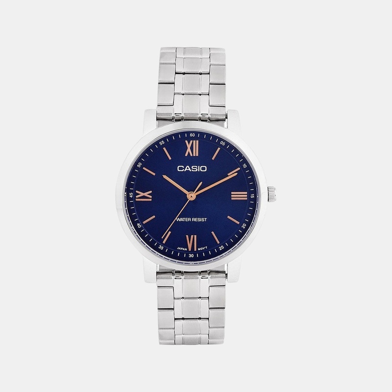 Enticer Women Quartz Blue Dial Analog Stainless Steel Watch LTP-SN1D-2A A2155