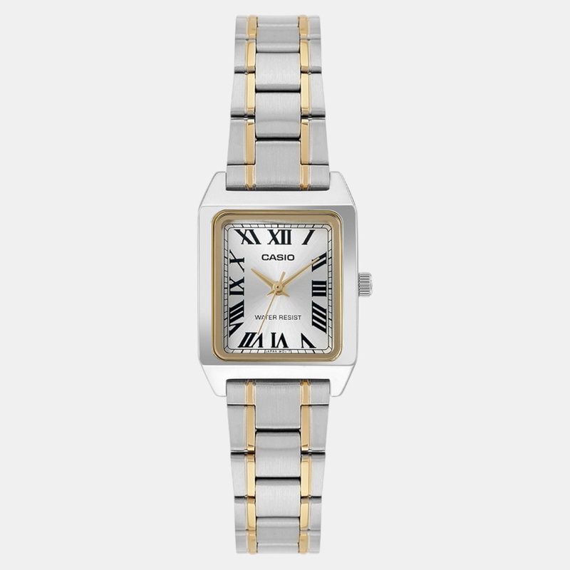 Enticer Women Quartz Gold Dial Analog Stainless Steel Watch LTP-V007SG-9BUDF A2293