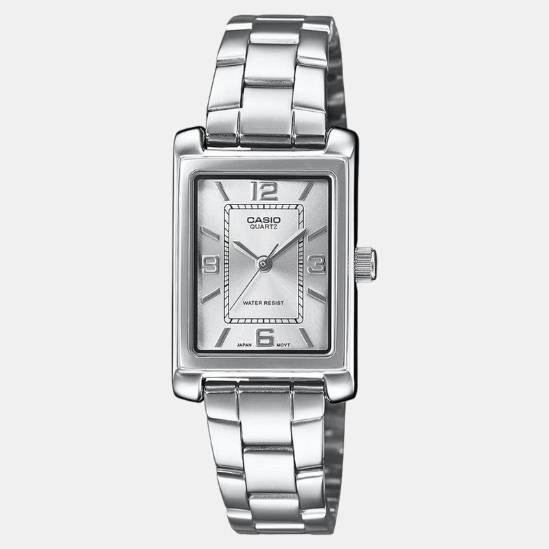Enticer Women Quartz White Dial Analog Stainless Steel Watch LTP-1234DD-7ADF A2357
