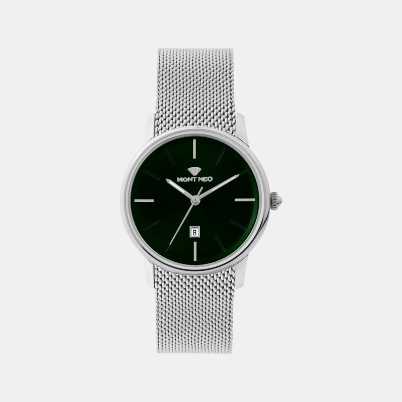 Women Quartz Black Dial Analog Mesh Watch L1052E-B1104