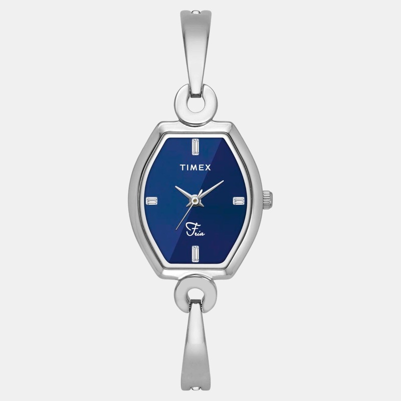 Women Quartz Blue Dial Analog Brass Watch TWEL19700