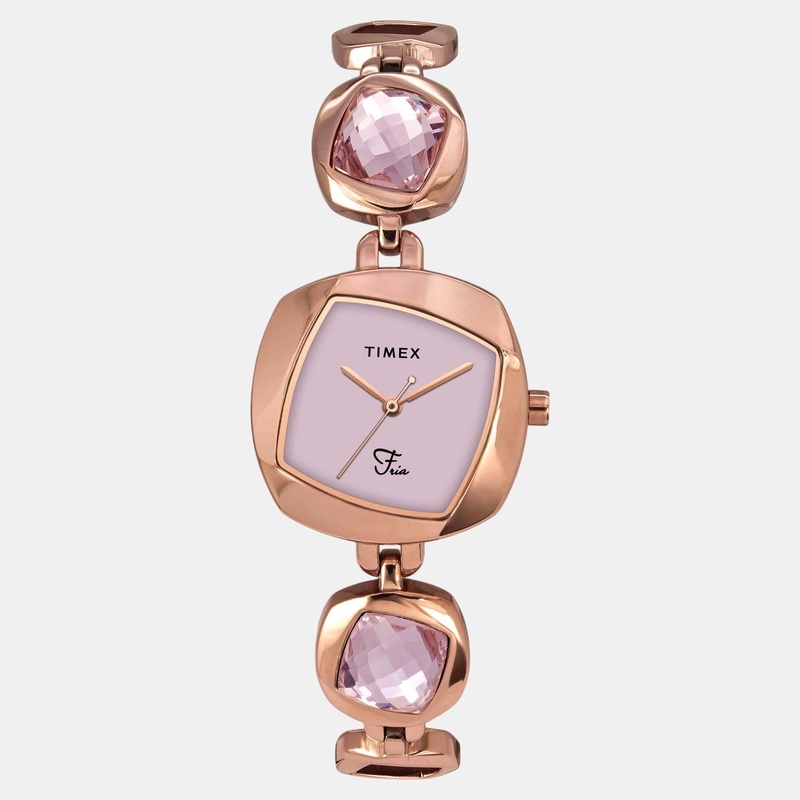 Women Quartz Mother of Pearl Dial Analog Brass Watch TWEL15006
