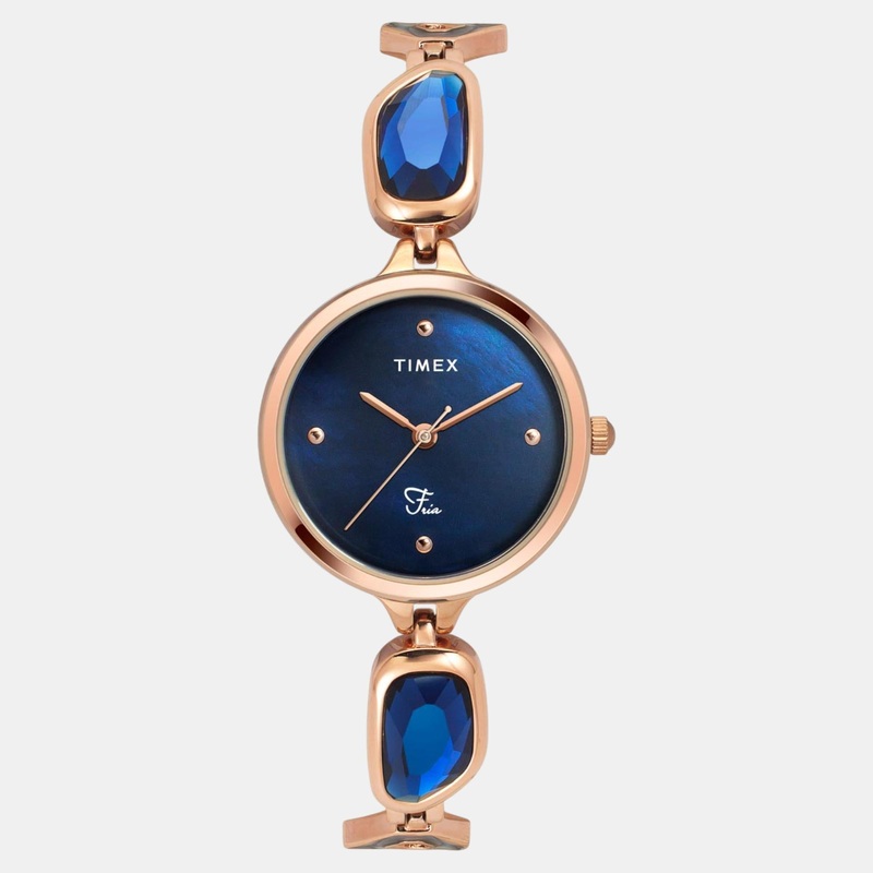 Women Quartz Mother of Pearl Dial Analog Brass Watch TWEL15904