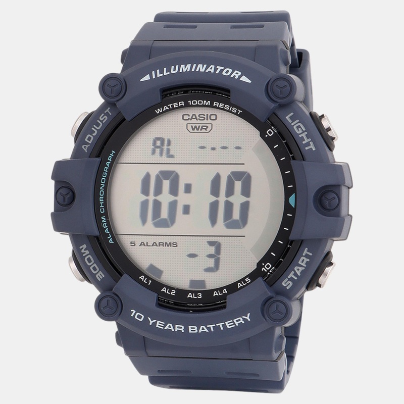 Youth Men Quartz Navy Dial Digital Resin Watch AE-1500WH-2AVDF D319