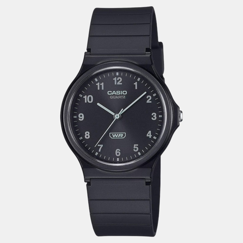 Youth Unisex Quartz Black Dial Analog Resin Watch MQ-24B-1BDF AD272