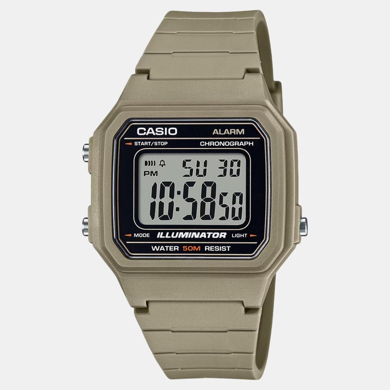 Youth Unisex Quartz Black Dial Digital Resin Watch W-217H-5AVDF I131