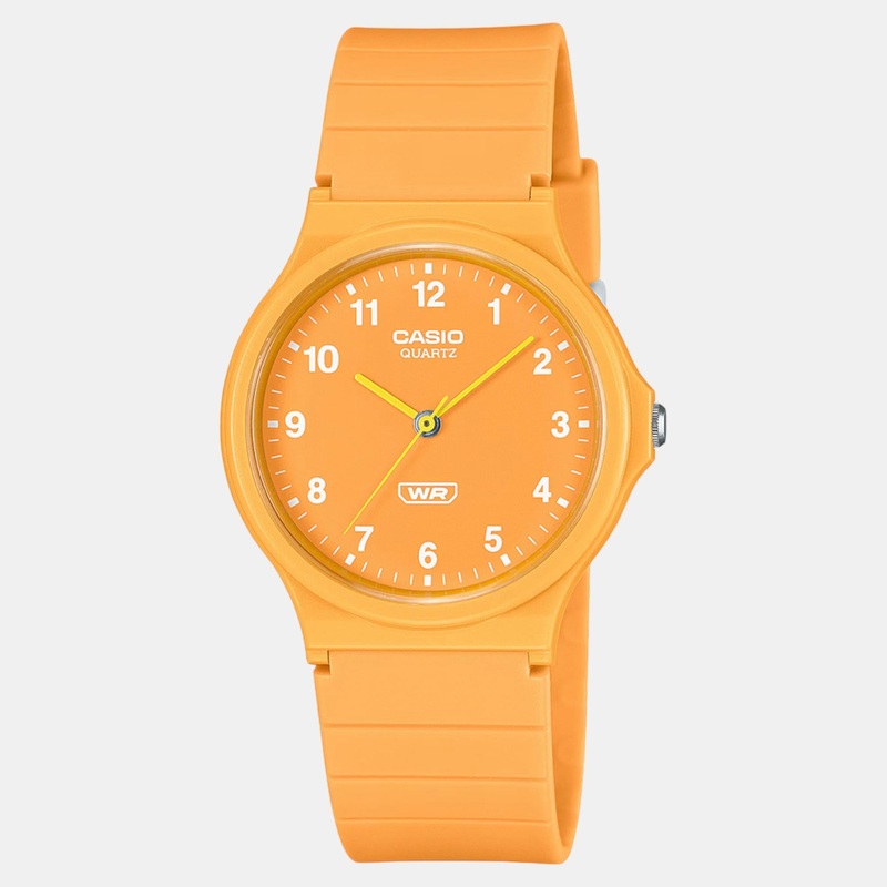 Youth Unisex Quartz Orange Dial Analog Resin Watch MQ-24B-9BDF AD276