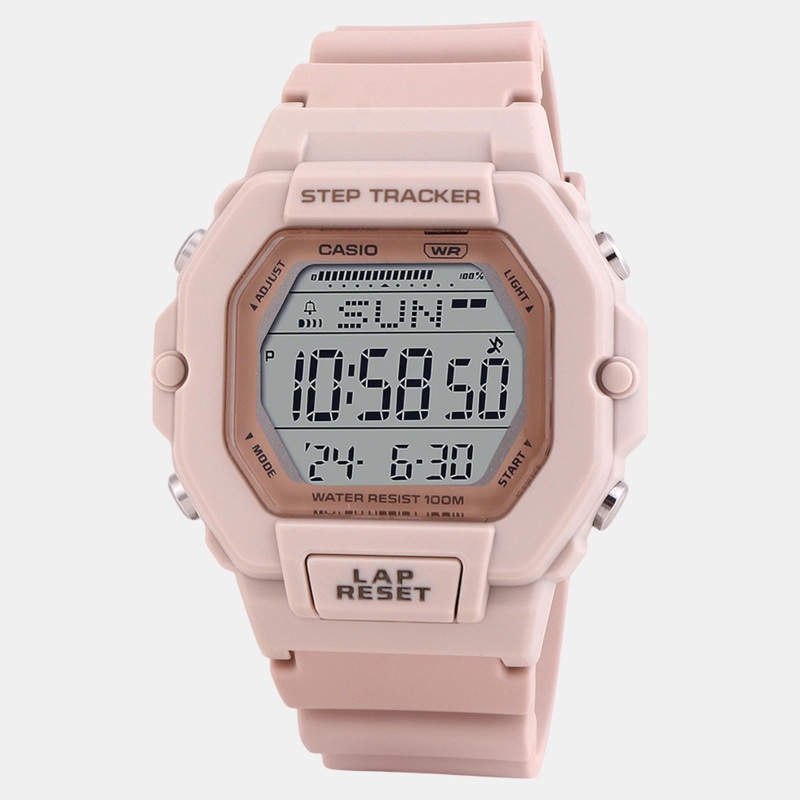 Youth Unisex Quartz Pink Dial Digital Resin Watch LWS-2200H-4AVDF D317