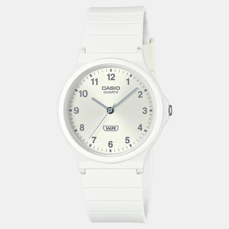 Youth Unisex Quartz White Dial Analog Resin Watch MQ-24B-7BDF AD274